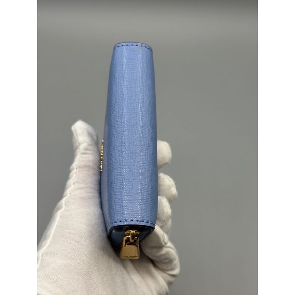 Kate Spade Morgan Kingfisher Saffiano Leather Zip Card Case Wallet K8920 *READ* - Picture 6 of 14